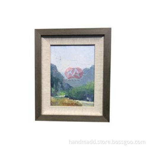 Hand Painted canvas abstract oil painting for moutain hill